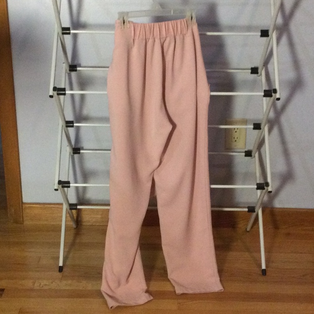 Clarte Pink Chiffon Pants - Picture 2 of 10